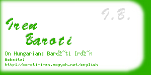 iren baroti business card